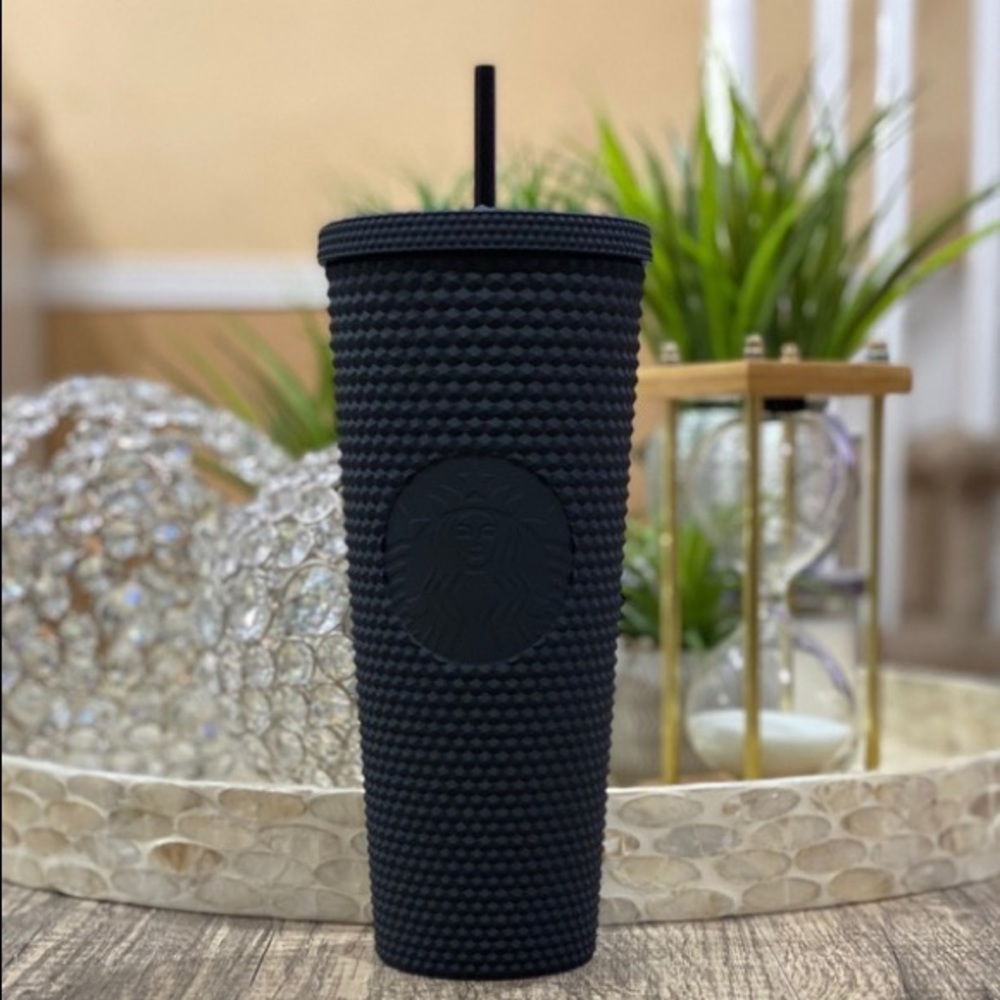Black Matte Studded Starbucks Cup